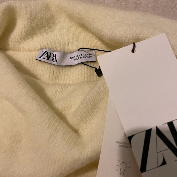 Zara bell sleeve draped sweater-small NWT - Picture 5 of 6